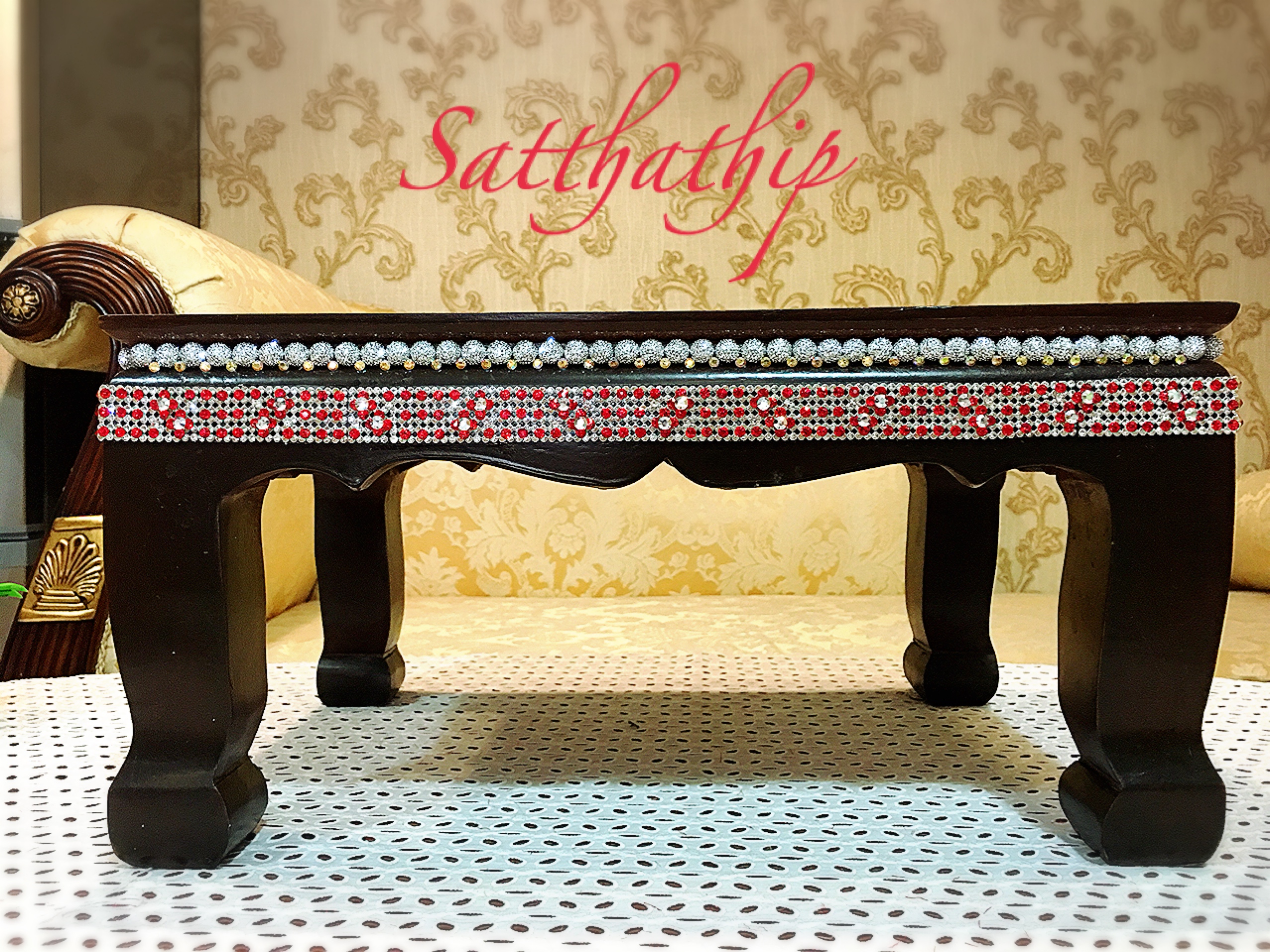 ฐานรองพระ/โต๊ะรองพระพุทธรูป/ฐานรองพระพิฆเนศ-เทพ สไตล์ฮินดู (Hindu Style) - The base of the Buddha Statue
