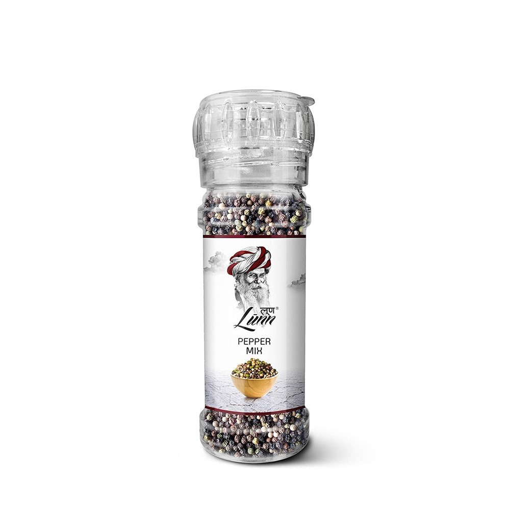 Lunn Pepper Mix Salt 70 g. ลุนน์ เกลือผสมพริกไทยหลากชนิด 70 กรัม (05-9007)