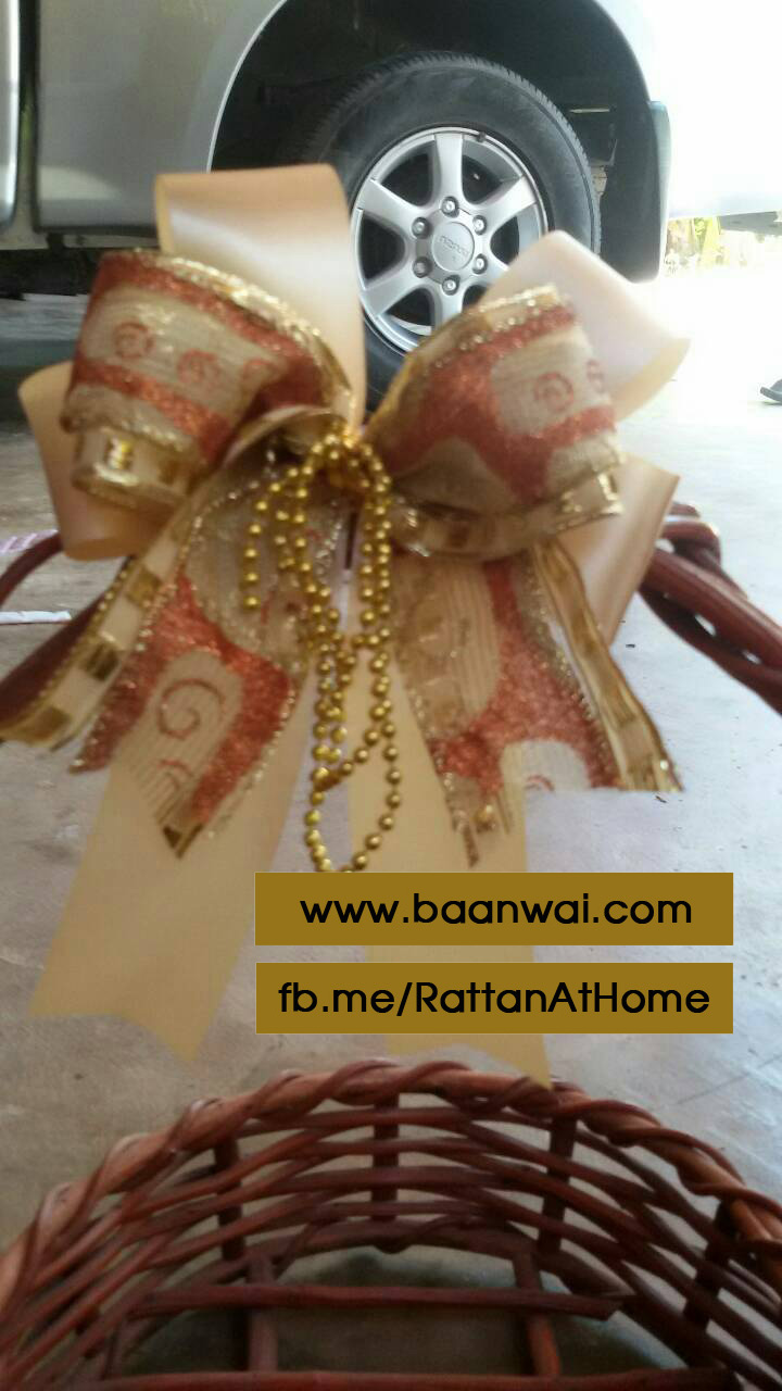 "งานตัวอย่าง" รับทำโบว์ติดกระเช้า โบว์ติดของชำร่วย โบว์ของขวัญ โบว์รางวัล โบว์ประกวด โบว์ติดรางวัล