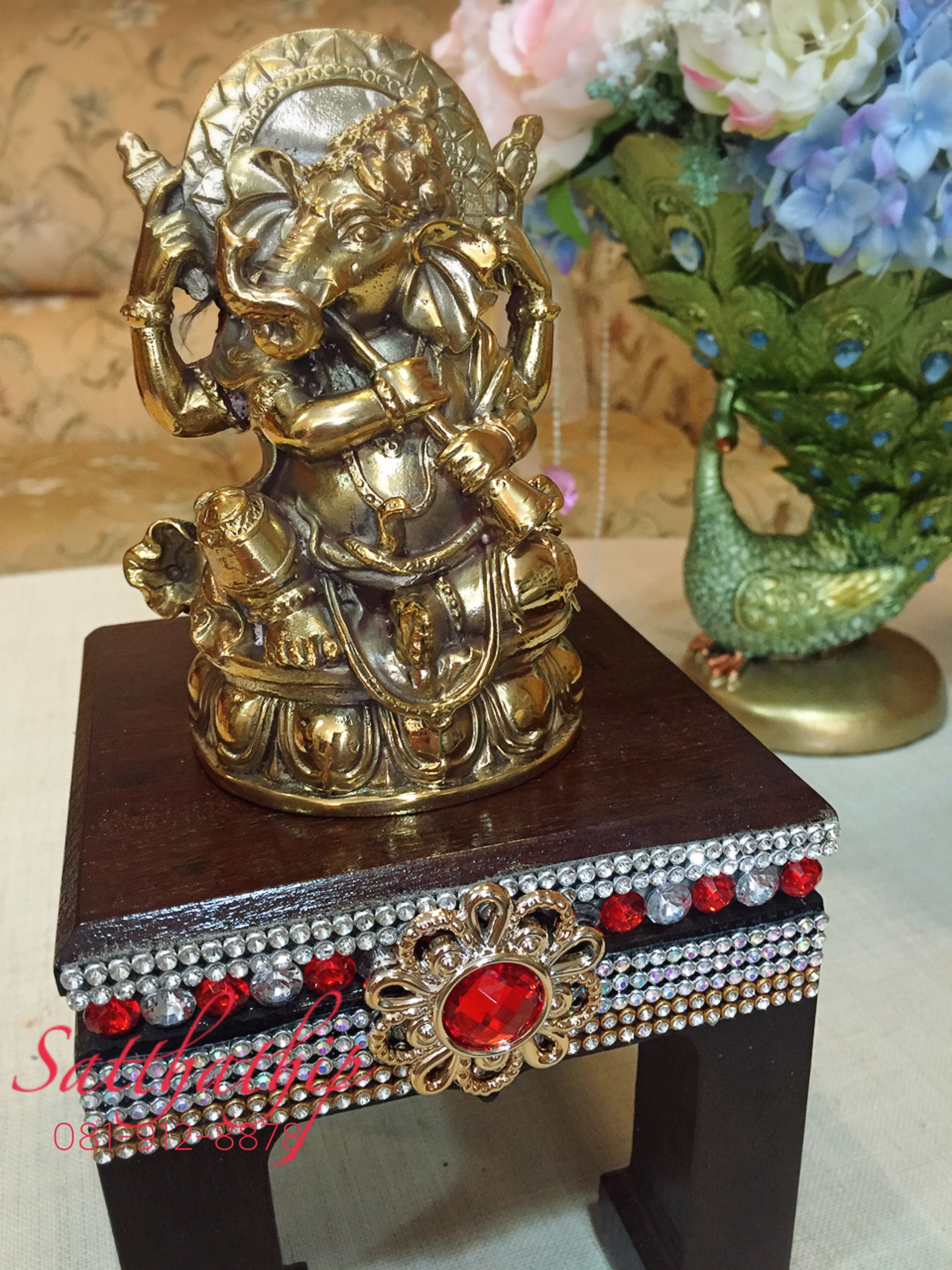 ฐานรองพระ/ฐานรองพระพุทธขาสิงห์/ฐานรองพระพิฆเนศ-เทพ สไตล์ฮินดู (Hindu Style) - The base of the Buddha Statue