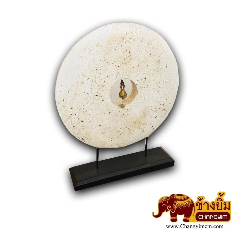 วงกลมแต่งลาย ขาว ( กว้าง 16 นิ้ว )