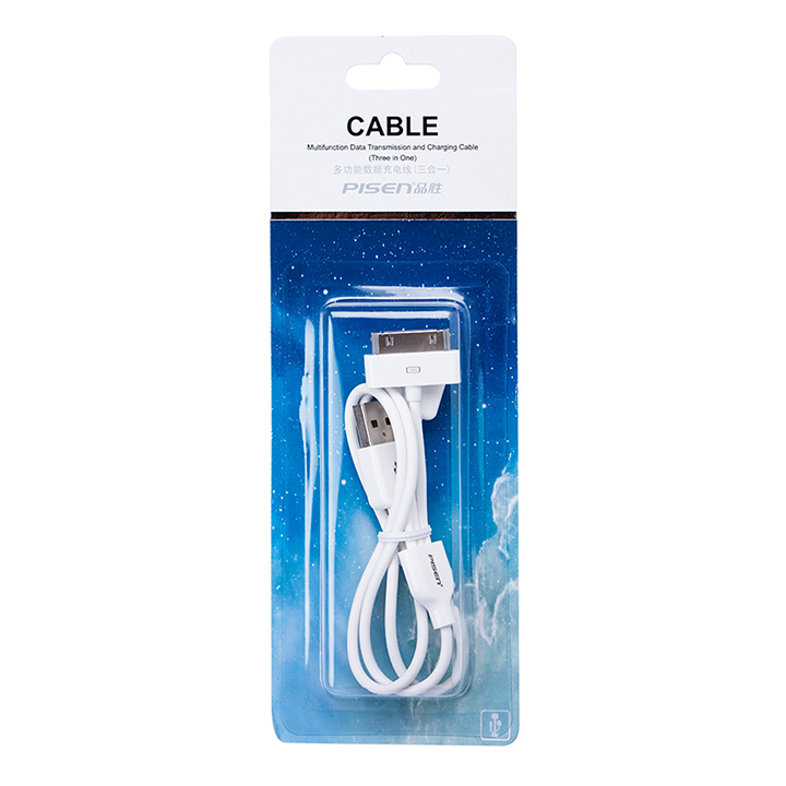 PISEN สายชาร์จ & ส่งข้อมูล Data Transmit and Charging Cable 30 Pin 800 mm - สีขาว