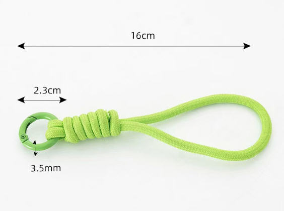 พวงกุญแจเชือกถัก