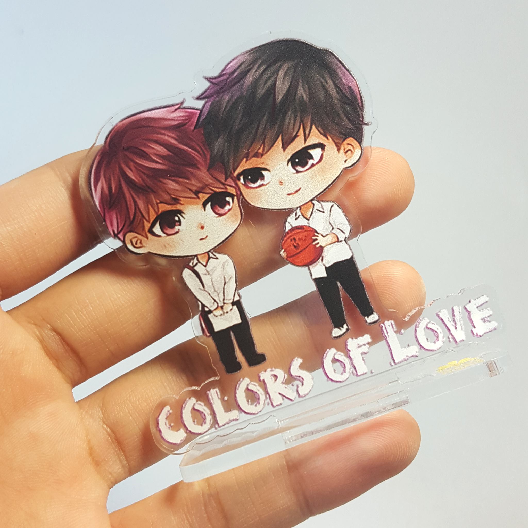 [Pre Order] สแตนดี้อะคริลิก COLORS OF LOVE (สีม่วง) แบบนัดรับ