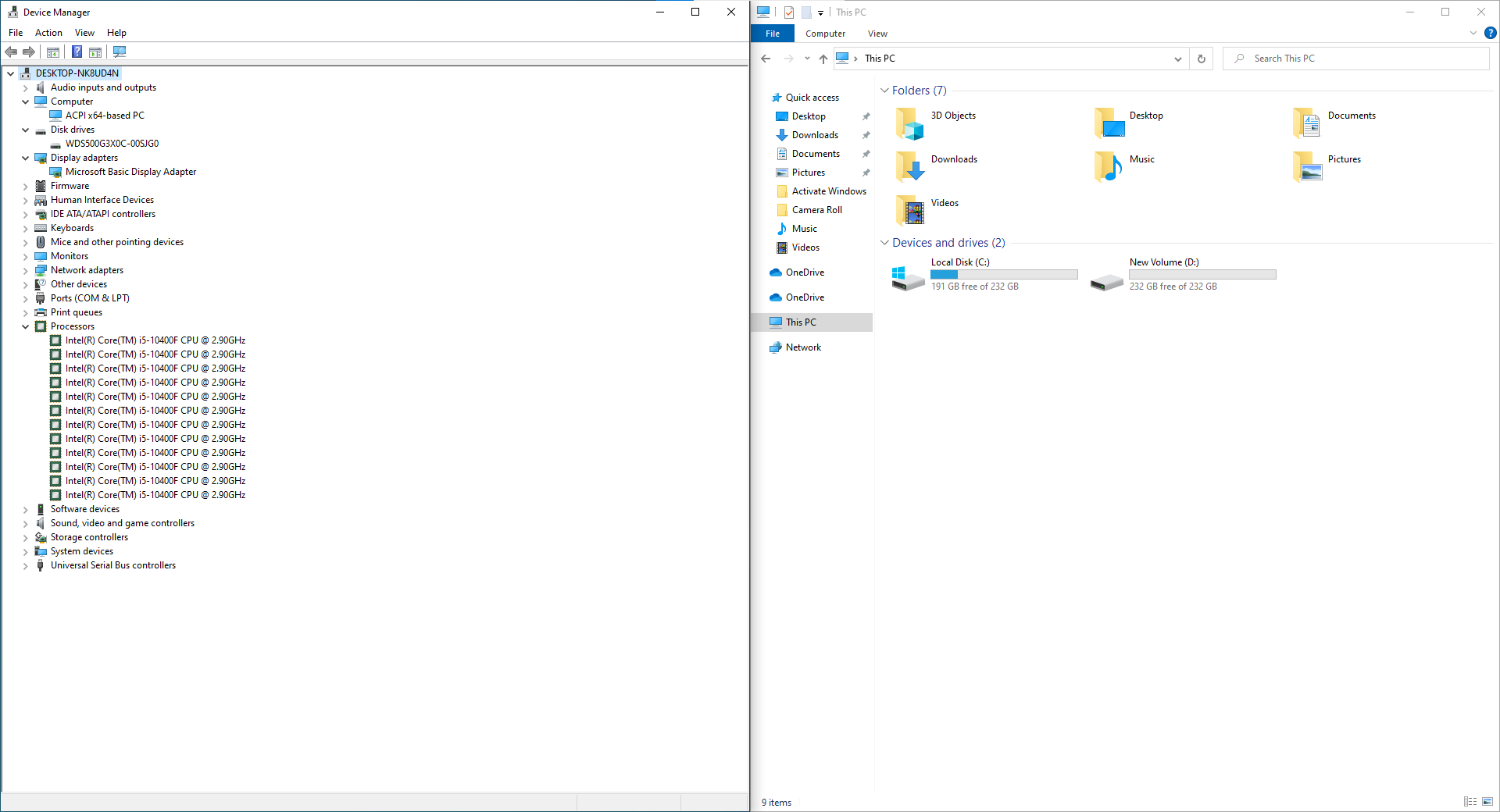 PC ประกอบ Intel Core i5-10400F / Ram 16 GB /NVIDIA GeForce GTX 1650