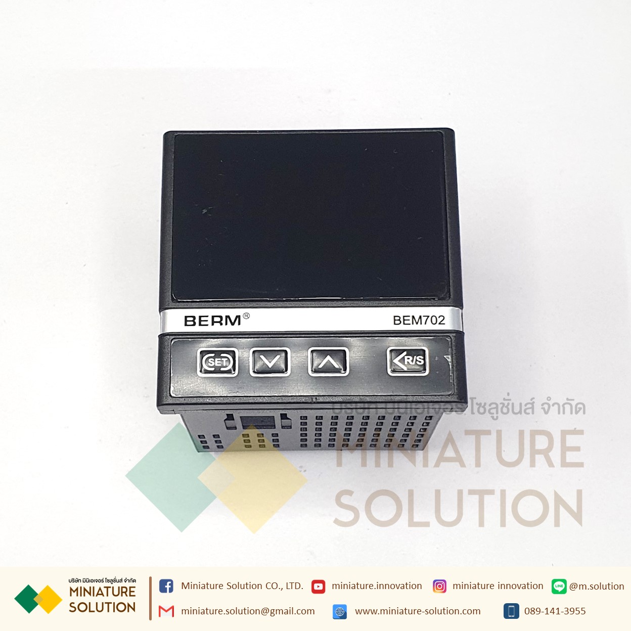 BERM โมดูลควบคุมอุณหภูมิ จอแสดงผล LED ดิจิตอล 180-240VAC เอาต์พุต 0-400 ℃ (RS485/4-20MA)