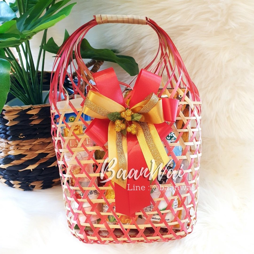 ชะลอมถือ ตะกร้าชะลอม ขนาดใหญ่
