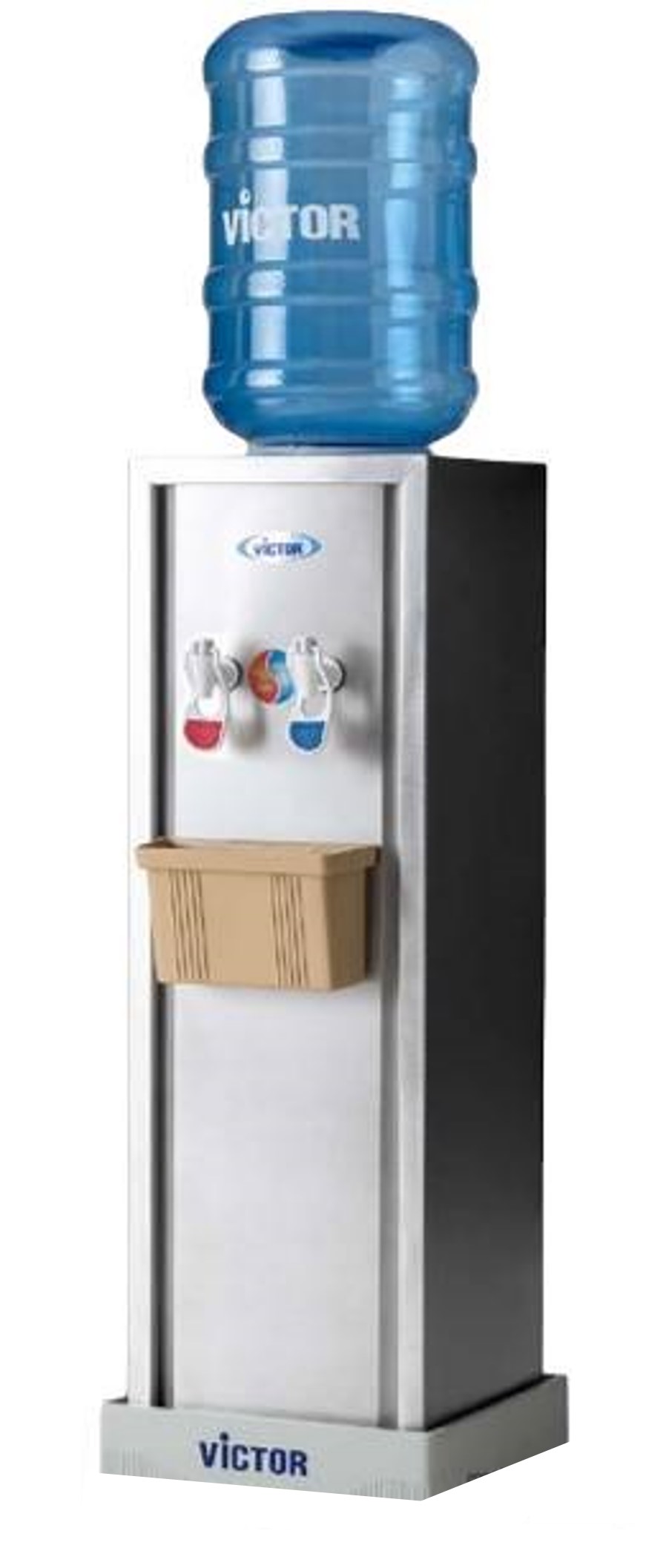เครื่องทำน้ำร้อน-เย็น สแตนเลส 2 ก๊อก Victor รุ่น VT-222N/S1 **แถมถังน้ำฟรี**