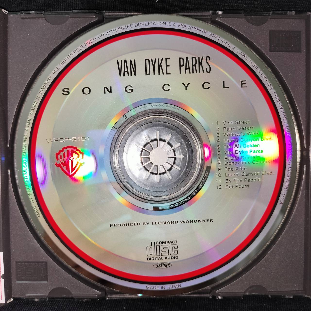 Van Dyke Parks – Song Cycle / JAPAN / แผ่นดี
