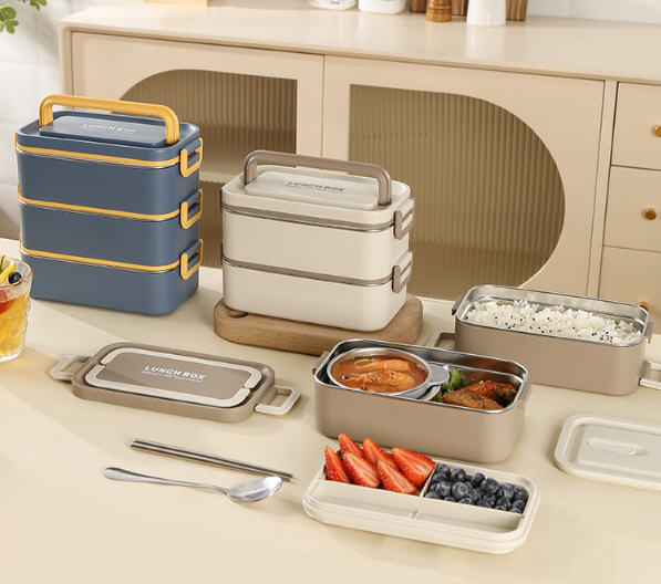 กล่องข้าวสแตนเลส,กล่องใส่ข้าวสแตนเลส,กล่องใส่อาหาร1ชั้น,2ชั้น,3ชั้น