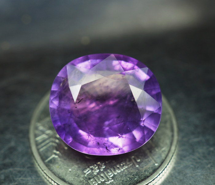 แอเมทิสต์สีม่วง (Purple Amethyst) 8.75 กะรัต