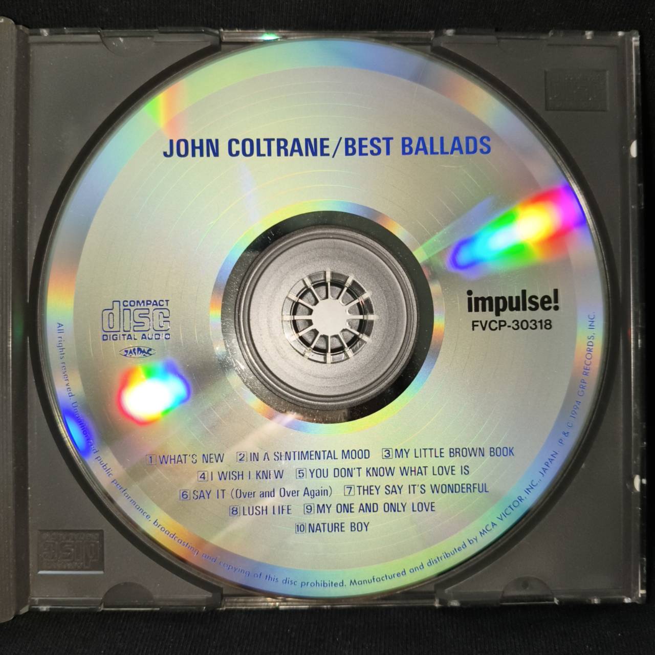 John Coltrane – Best Ballads / JAPAN / ปกในมีตำหนิเก่าเก็บ / แผ่นดี