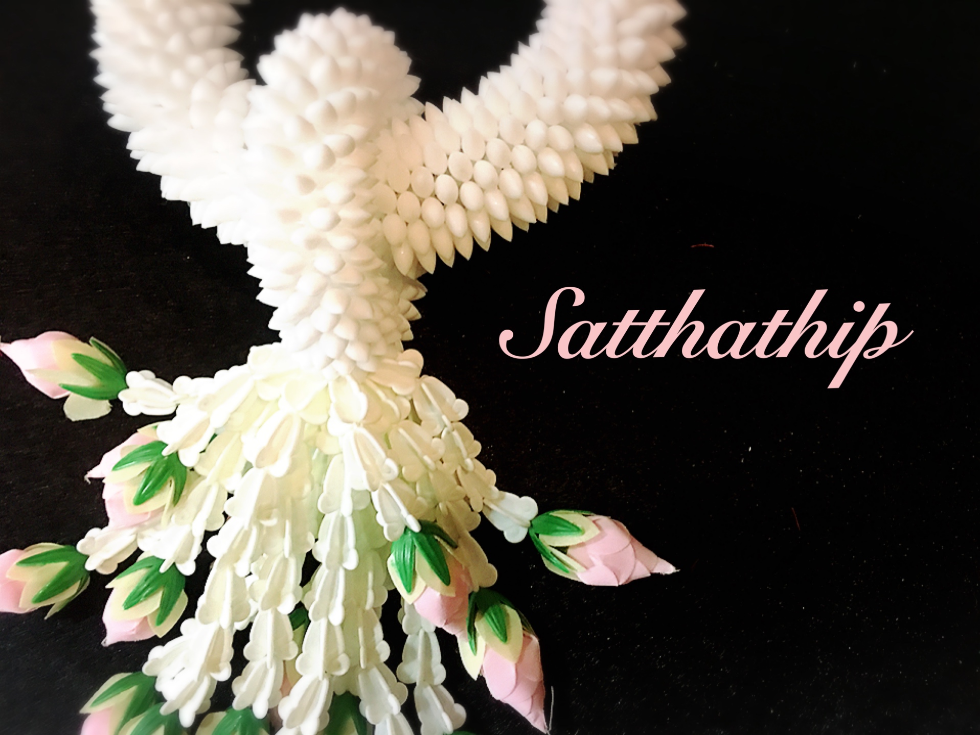 พวงมาลัยดอกพุด - พวงมาลัยดอกพุดประดิษฐ์ - พวงมาลัยประดิษฐ์