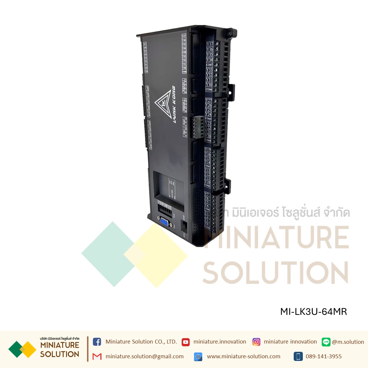 PLC LK3U-64MR-10AD-2DA Mitsu GXwork