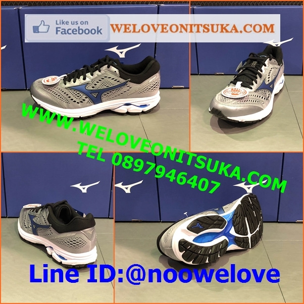 Mizuno Wave Rider 22 หน้าเท้ากว้าง รองเท้าวิ่งออกกำลังกาย ยอดนิยม สีสวย นุ่มใส่สบายเท้า เบา น่าใช้ J1GC183225