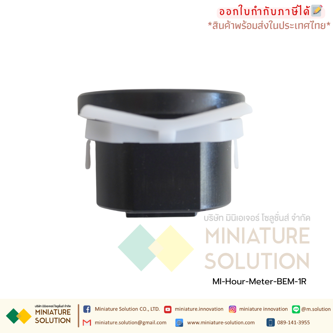 BERM Hour Meter เครื่องนับชั่วโมงการทำงาน มิเตอร์นับชั่วโมง Hourmeter Gauge แบบดิจิตอลแบบอนาล็อก 220VAC (BEM-1D)(BEM-1R)