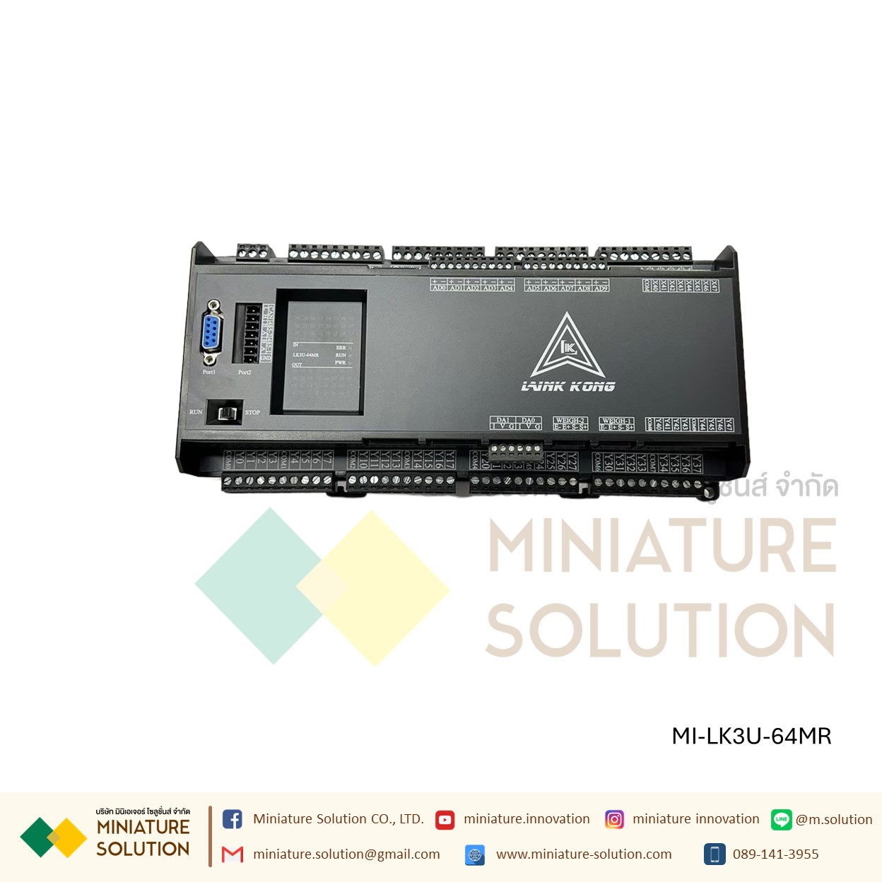 PLC LK3U-64MR-10AD-2DA Mitsu GXwork