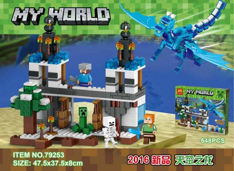 เลโก้จีน LELE 79253 ชุด Minecraft Blue sky dragon