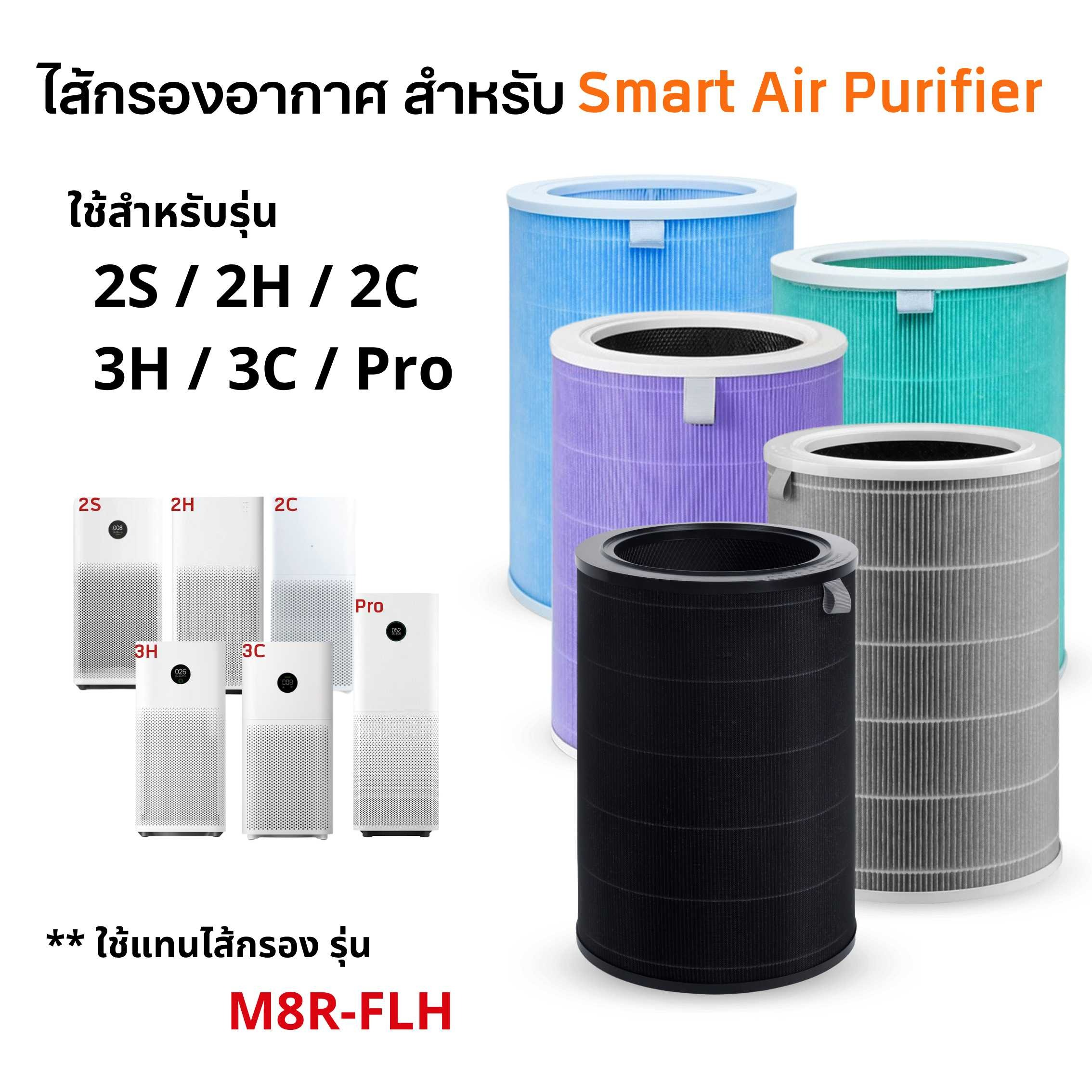 (มี RFID) ไส้กรองอากาศ Xiaomi (สีเทา เกรดโรงพยาบาล) รุ่น 2S / 2H / 3H / Pro / 2C / 3C สำหรับ เครื่องฟอกอากาศ MI