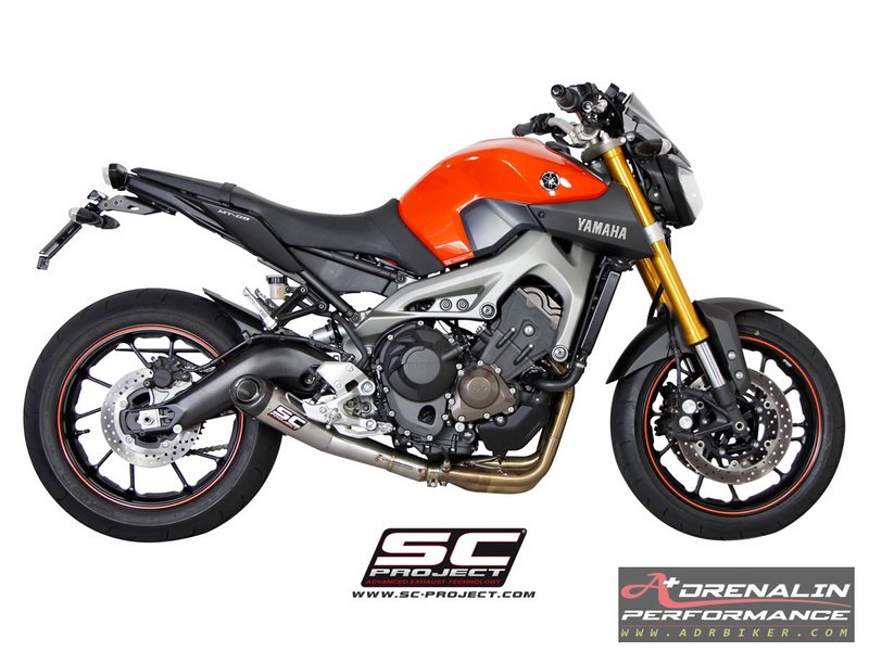 ท่อ SC Project (Conic) Stainless Carbon Cap Full system สำหรับ FZ09/MT09 (For Exhibition only)