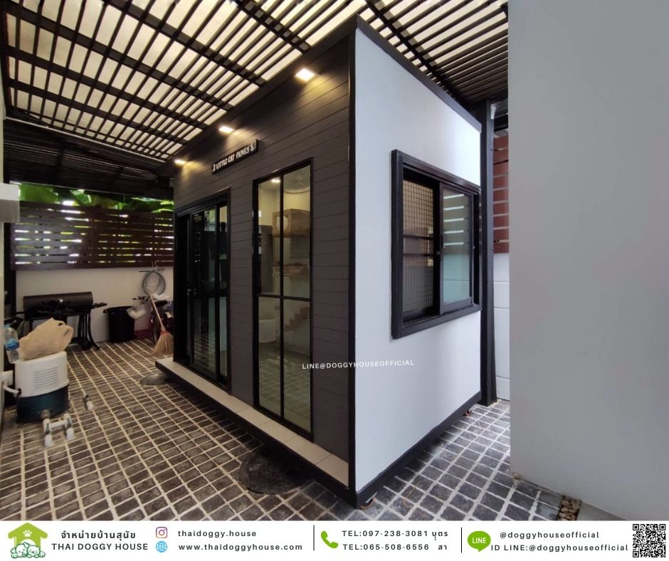 บ้านแมว รองรับการติดแอร์