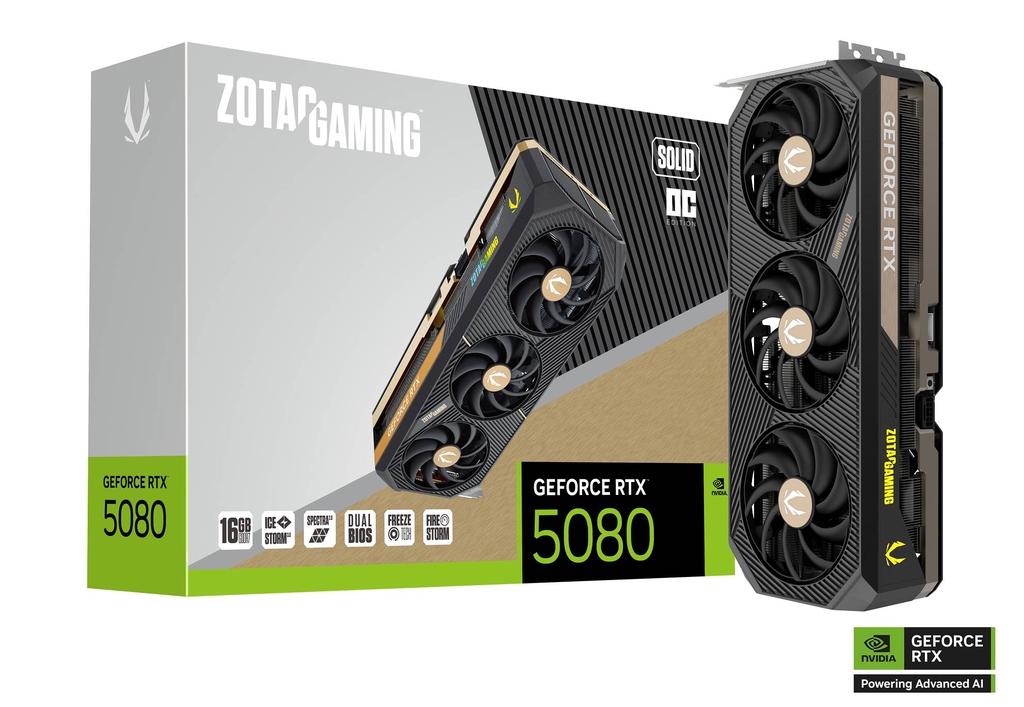 ZOTAC GAMING GeForce RTX 5080 SOLID OC 16GB (ZT-B50800J-10P)