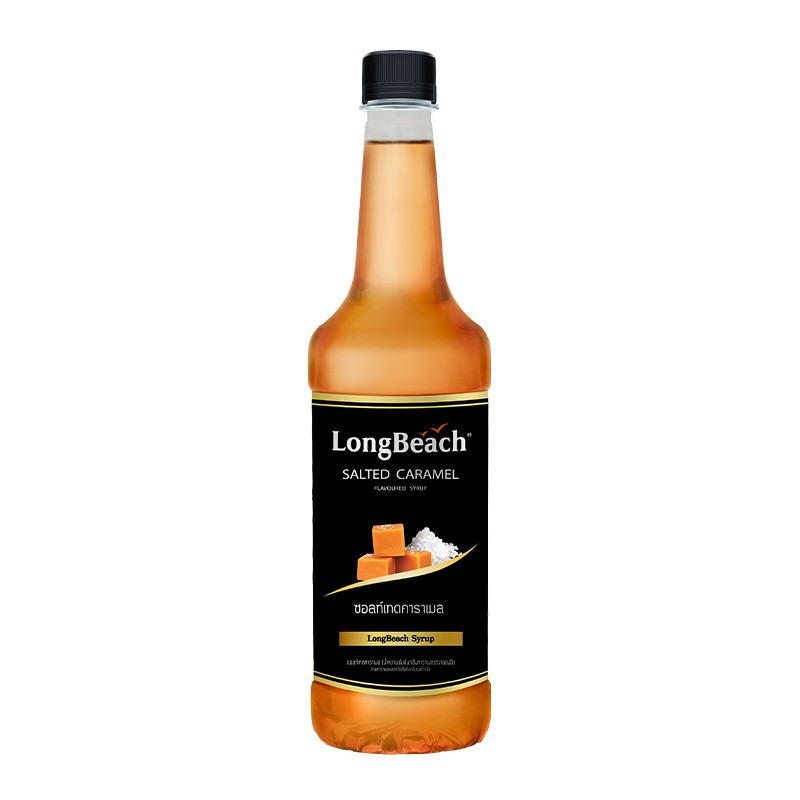 Longbeach Salted Caramel Syrup ลองบีช ไซรัป กลิ่น ซอลทฺเทดคาราเมล 740 ml. (05-8934)