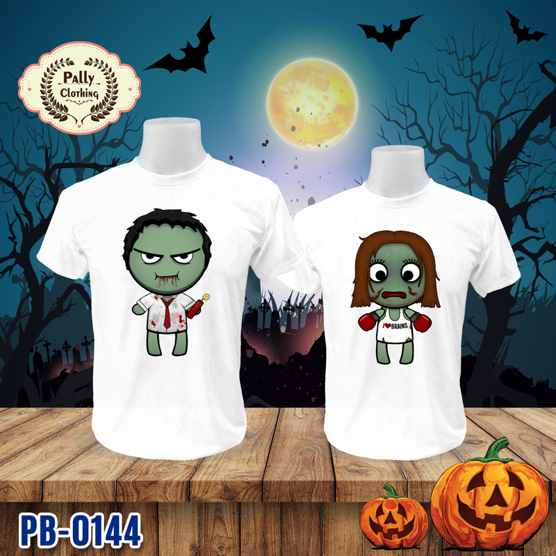 เสื้อยืดวันฮาโลวีน PB-0144 ลายฮาโลวีน (Halloween)