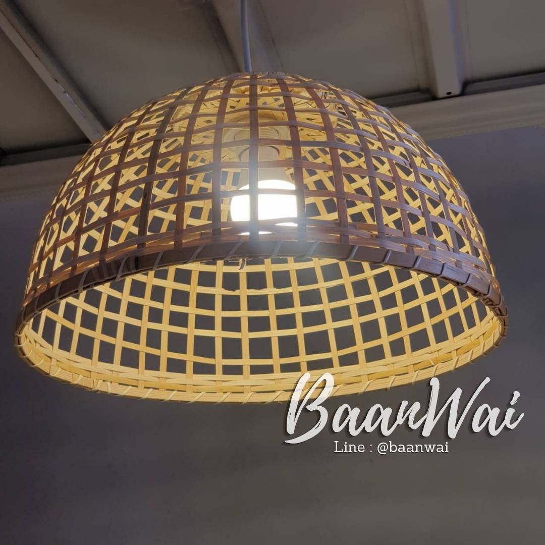 โคมไฟทรงสุ่ม โคมไฟไม้ไผ่ โคมไฟสุ่มไก่ มี 3 ขนาด