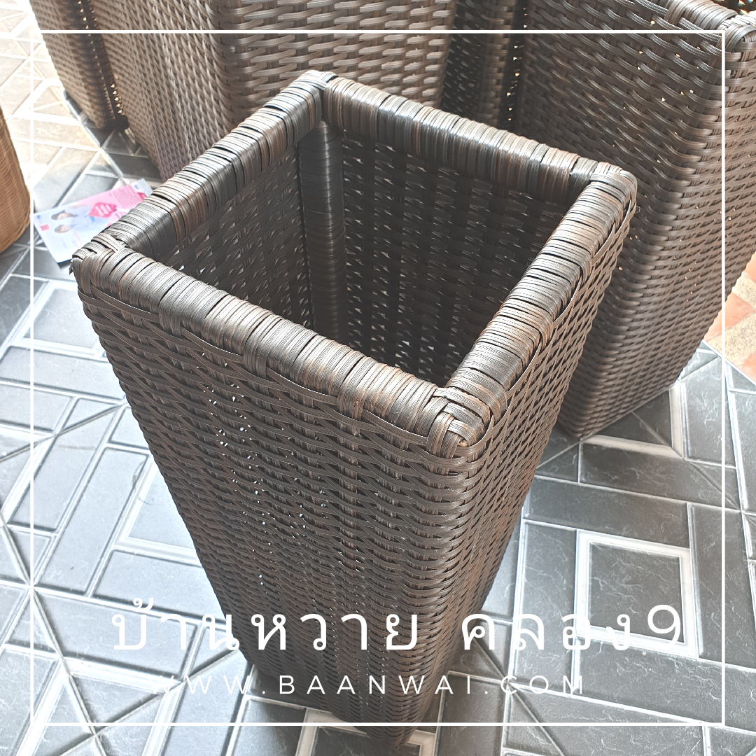 ตะกร้าใส่ร่ม ตะกร้าหวายใส่ร่มหวายเทียม