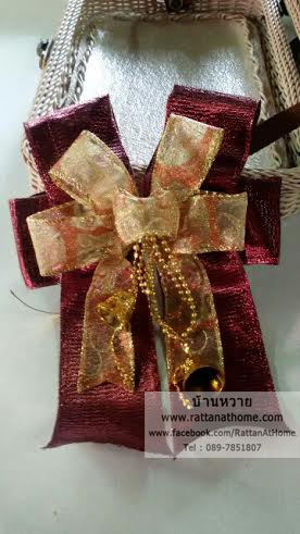 "งานตัวอย่าง" รับทำโบว์ติดกระเช้า โบว์ติดของชำร่วย โบว์ของขวัญ โบว์รางวัล โบว์ประกวด โบว์ติดรางวัล