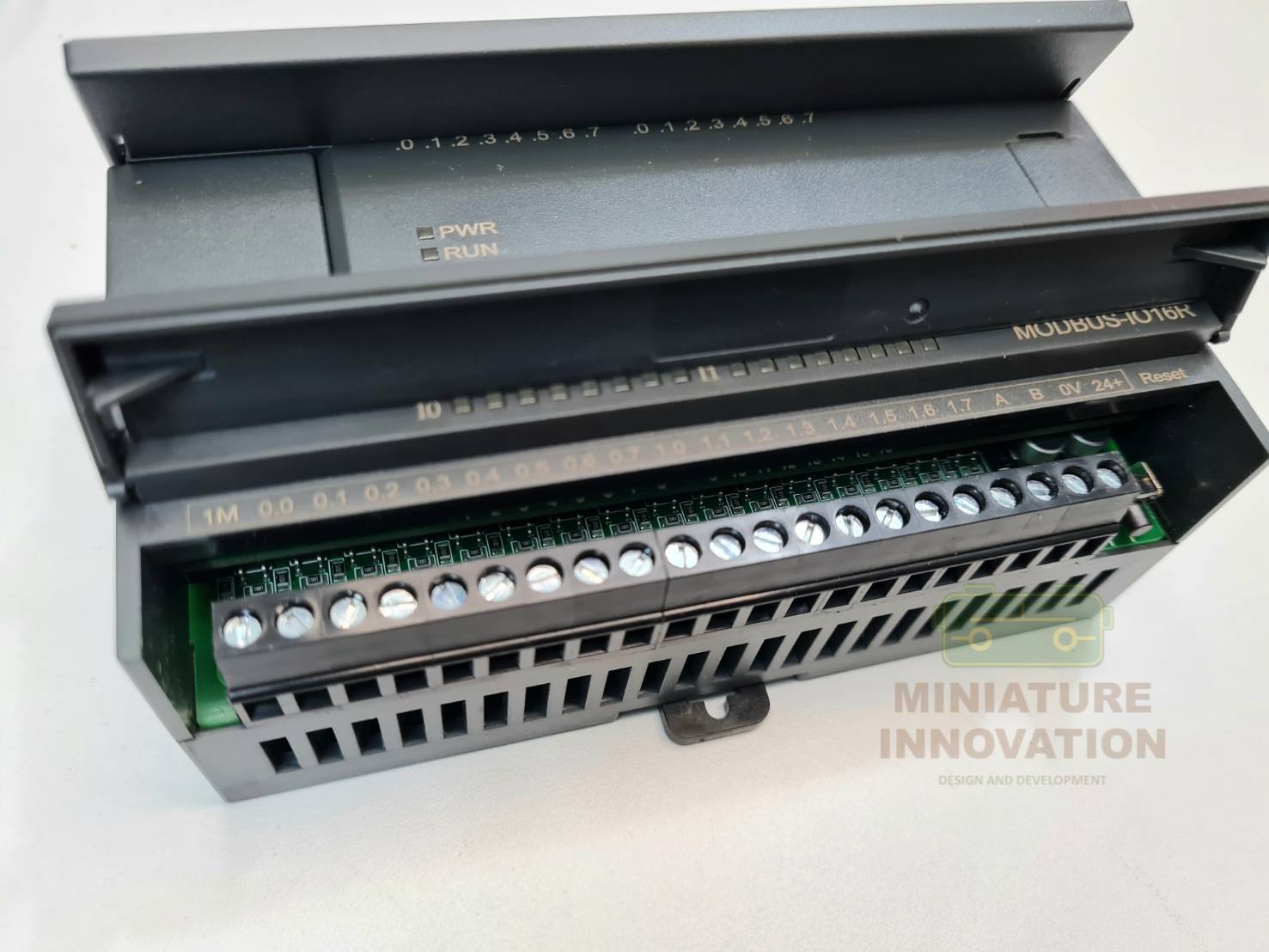 Modbus IO RTU Modbus-IO16R RTU 16 รีเลย์ Amsamotion DI16 DO16 RLY