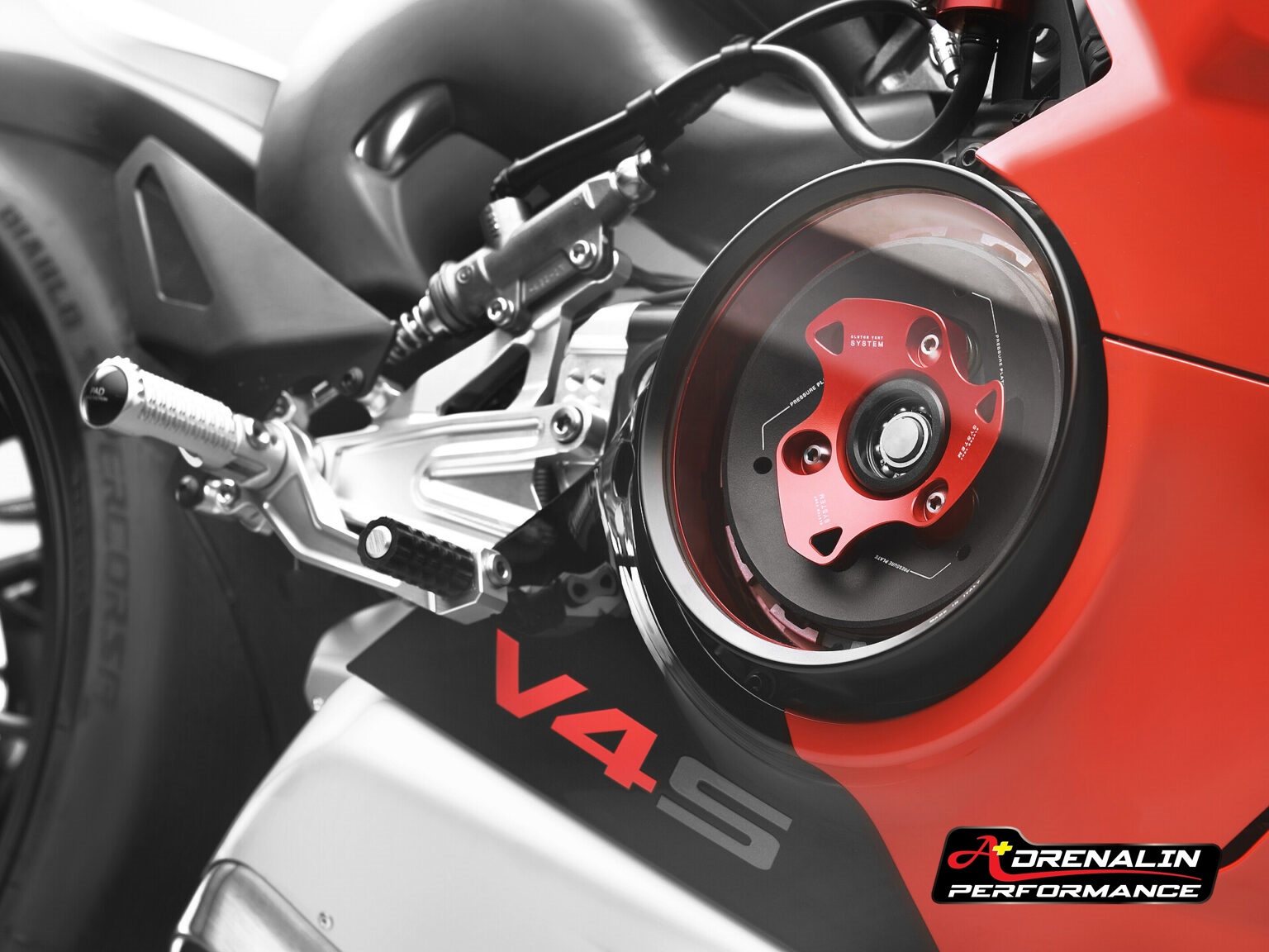 ครอบคลัทช์ใส Rizoma สำหรับ Panigale V2 ชุด3ชิ้น