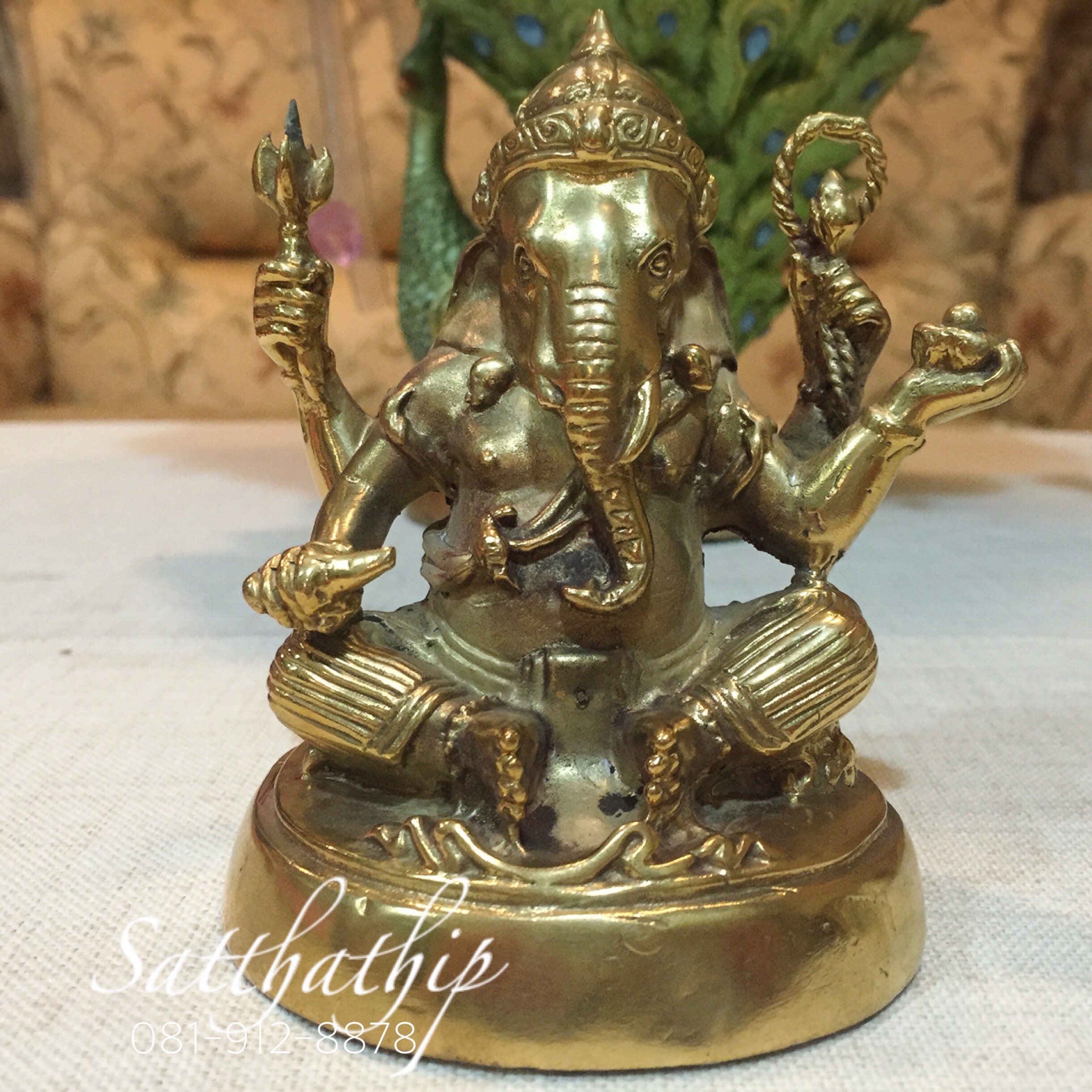 พระพิฆเนศปาง พระรีนาโมจัน คณปติ (ทองเหลือง) - Ganesha: Lord of Success