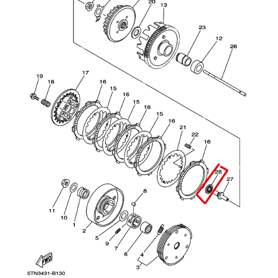 93340-210Y3 ลูกปืน SPARK 2005 FRESH II X-1 SPARK NANO CRYPTON-Z อะไหล่แท้ YAMAHA