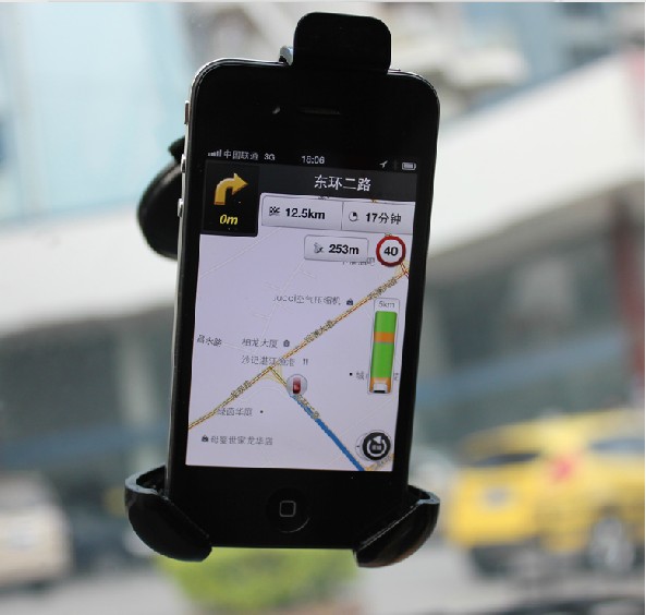 TOKAI โฮลเดอร์ติดกระจกรถยนต์ สำหรับสมาร์ทโฟน รุ่น 1334 All Fit ก้านหมุน 360 องศา พร้อมฐานล็อค ปรับขนาดตามมือถือทุกชนิด - สีดำ