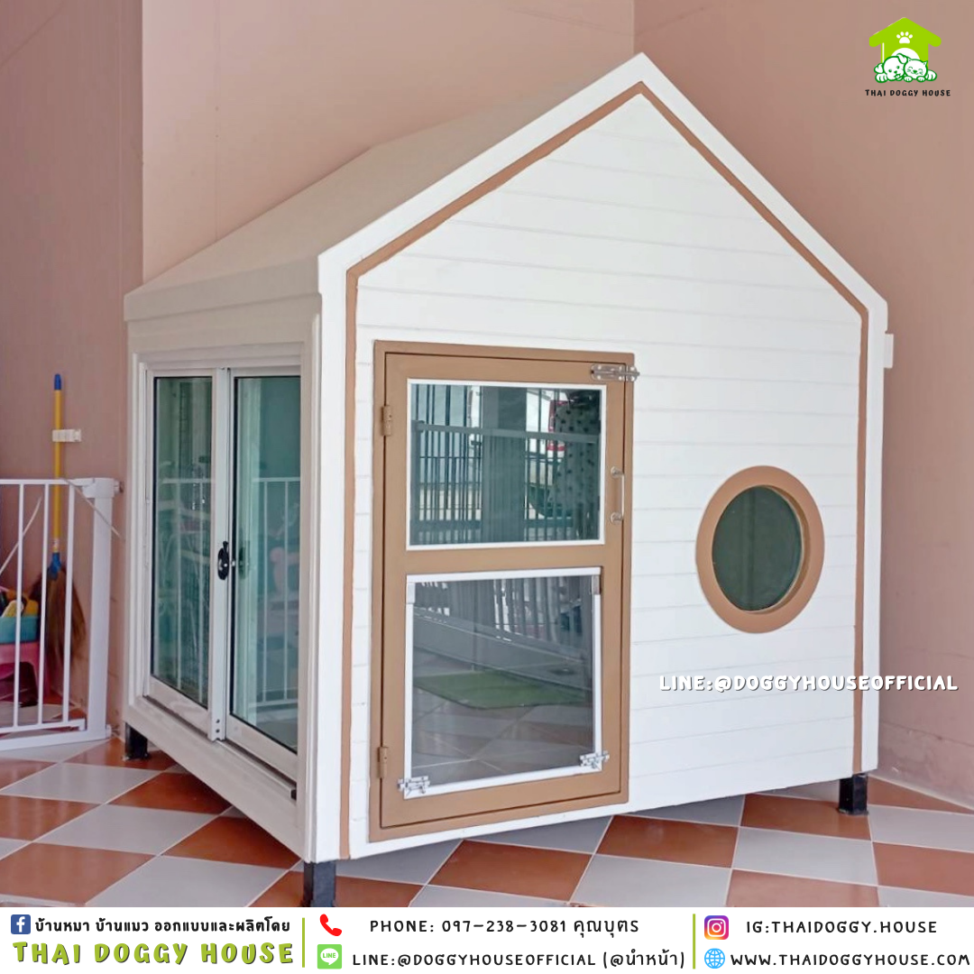 บ้านหมา รองรับการติดแอร์ แบบบ้าน 𝐌𝐮𝐣𝐢 𝐬𝐭𝐲𝐥𝐞