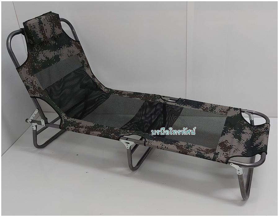 เตียงผ้าขนปุย ปรับ 3 ระดับ เตียงพับ3ตอน เปลพับผ้าขนนุ่มนอนสบาย