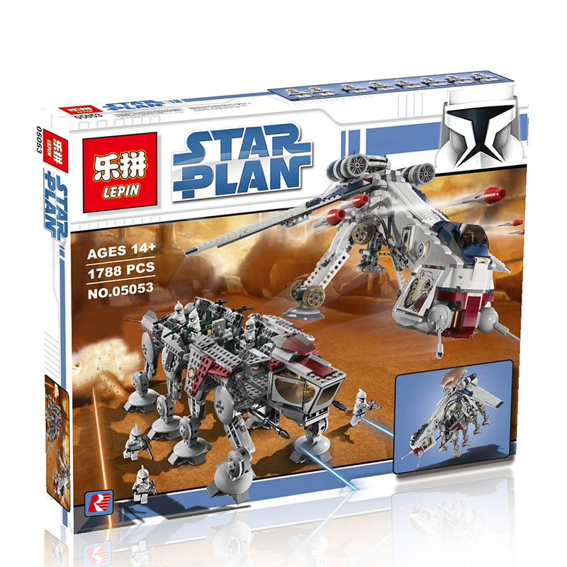 เลโก้จีน LEPIN.05053 ชุด Starwars Republic Dropship with AT-OT Walker