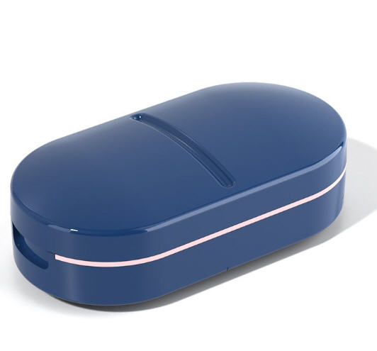 กล่องใส่ยาพร้อมที่ตัดยา,กล่องตัดยา,ที่ตัดเม็ดยา,ที่ตัดยา,มีดหั่นยา