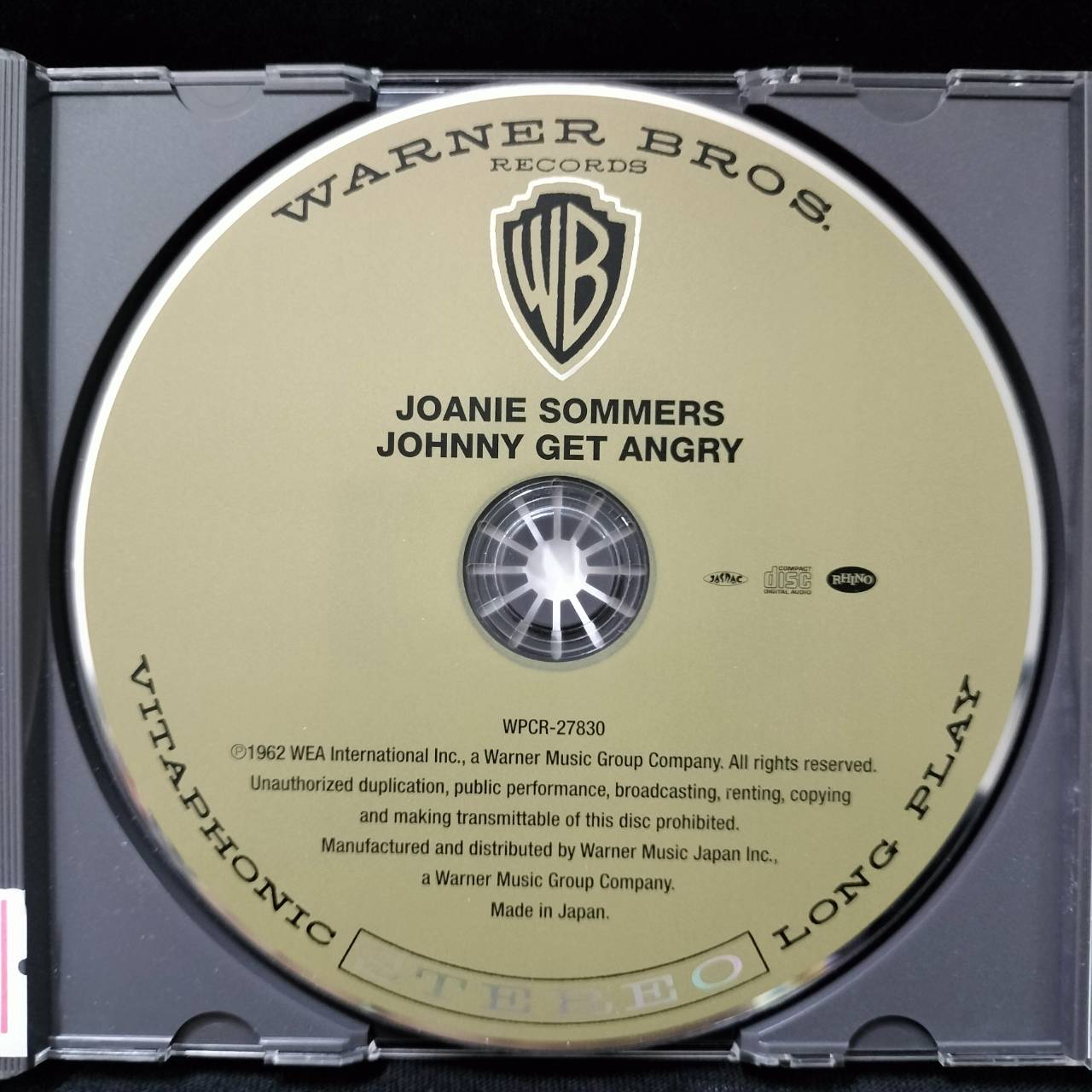 Joanie Sommers – Johnny Get Angry / JAPAN / แผ่นดี / มี Obi