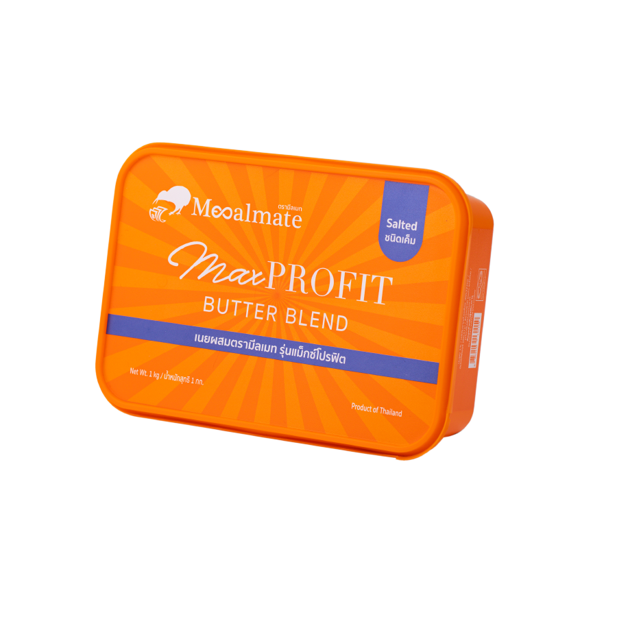 เนยสด มีลเมท Max Profit ชนิดเค็ม 1กก. Mealmate Max Profit Butter Blend Salted 1 Kg. (02-8066)(สินค้าแช่เย็น)