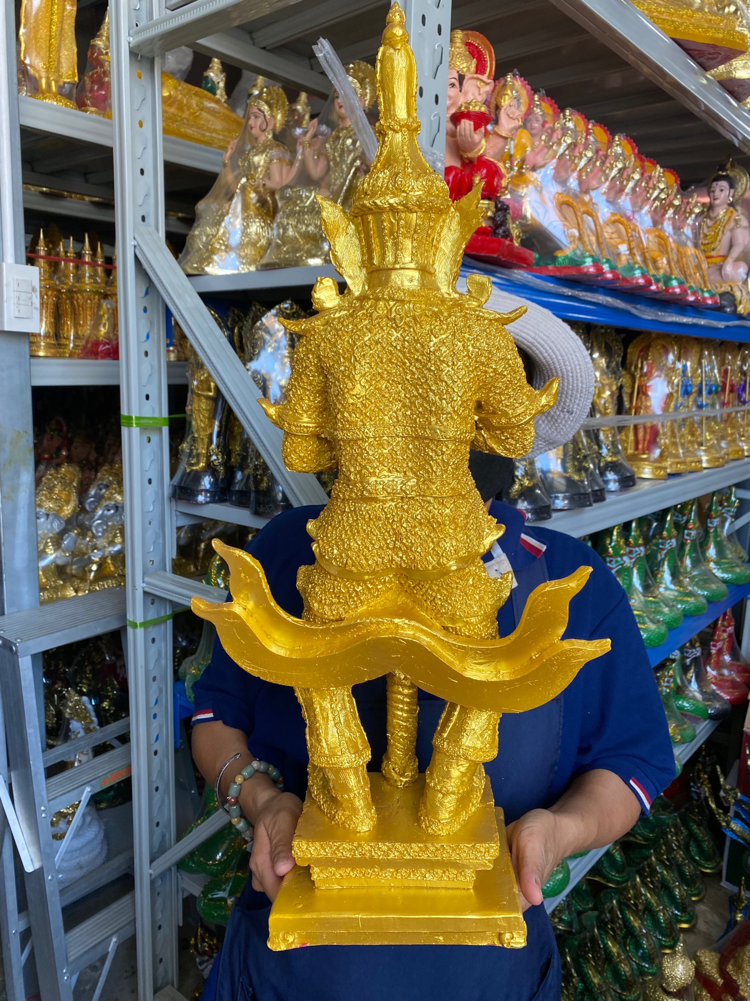 ท้าวเวสสุวรรณ องค์สีทอง สูง26นิ้ว องค์ใหญ่