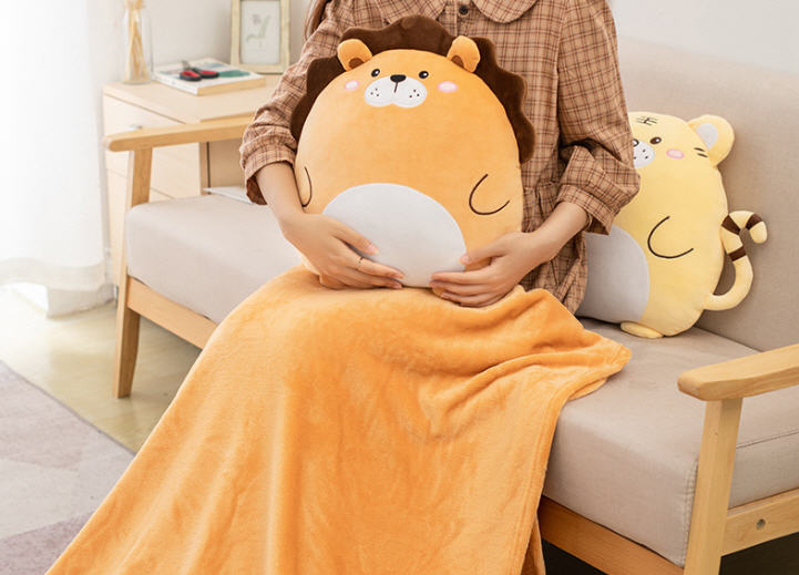 หมอน,หมอนผ้าห่ม,หมอนพกพา,หมอนผ้าห่มพับได้,หมอนสกรีนโลโก้,40*35cm+1*1.7m