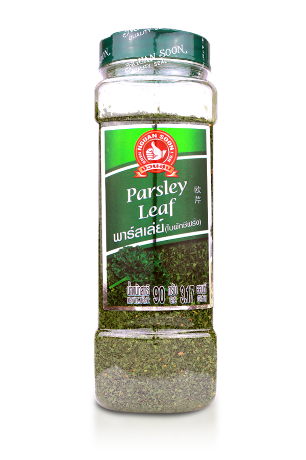 พลาสเลย์ ตรามือ บิ๊กแพค 90 กรัม NO.1 Hand Brand Parsley Flakes 90 g. (05-0865)