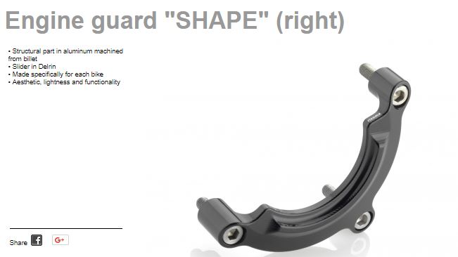 Rizoma - กันแคร้ง ซ้าย+ขวา (Engine guards) สำหรับ R1 2015+