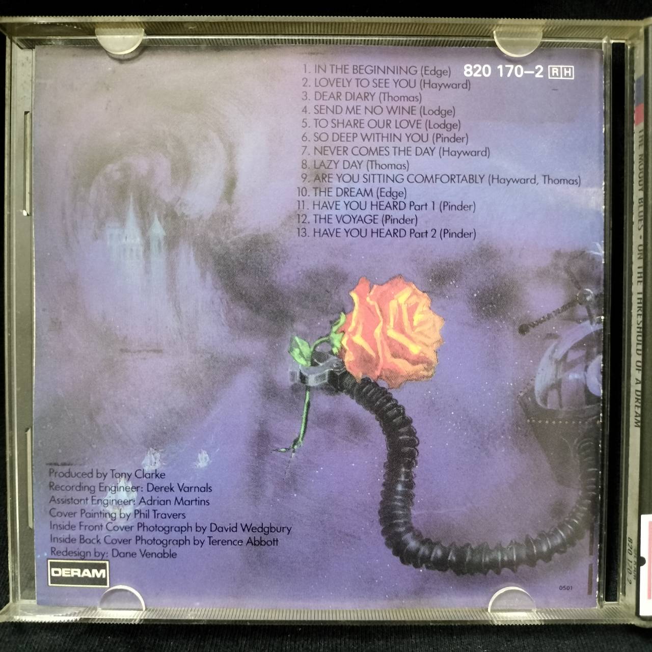 The Moody Blues – On The Threshold Of A Dream / USA / ปกเจาะ / แผ่นดี