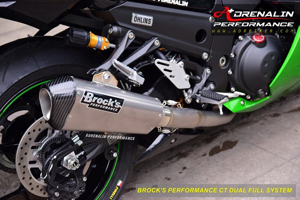 ท่อ Brock\'s Performance CT Dual Full System สำหรับ ZX14 2006-2018 (For Exhibition only)