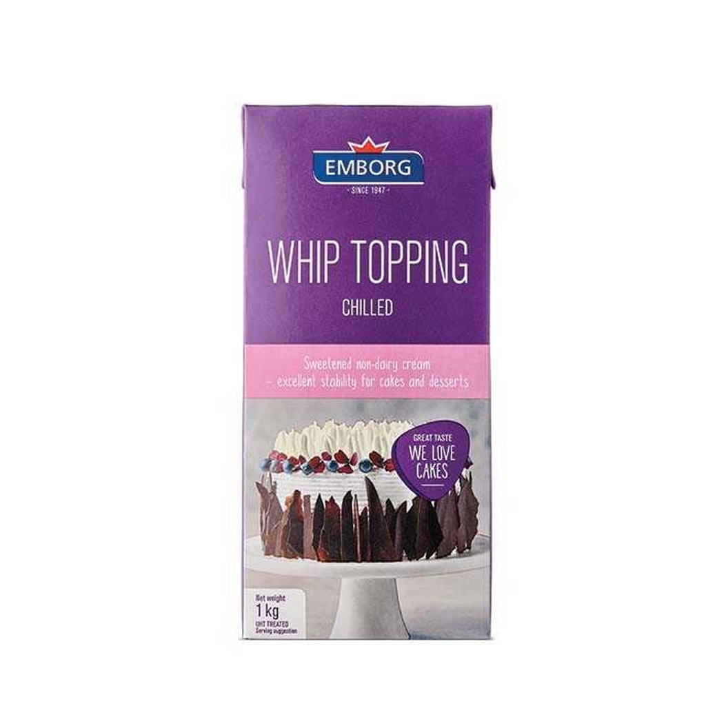Emborg Whip Topping Chill 1,000 g. (แช่เย็น) (02-0357)