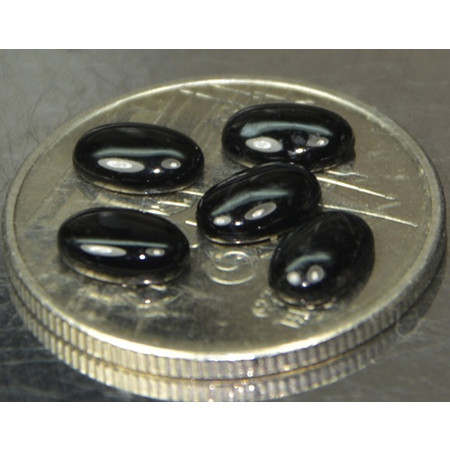 พลอยสปิเนล (Black Spinel) 1.85 กะรัต 5 ชิ้น